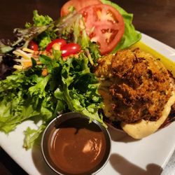 Harvest Seasonal Grill - Newtown - Crab cake burger