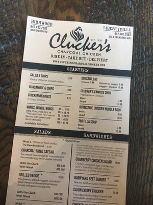 Menu photo 4 Clucker's Charcoal Chicken Highwood, IL Menu photo 4 Clucker's Charcoal Chicken Highwood, IL