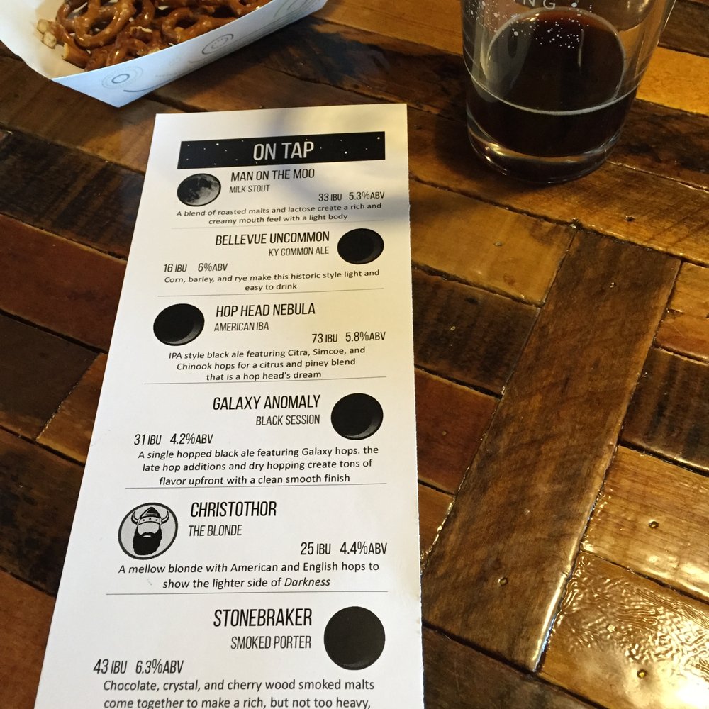 Darkness Brewing - Menu, free pretzels and the remnants of that first beer. - Breweries Near Me - Bellevue, Kentucky