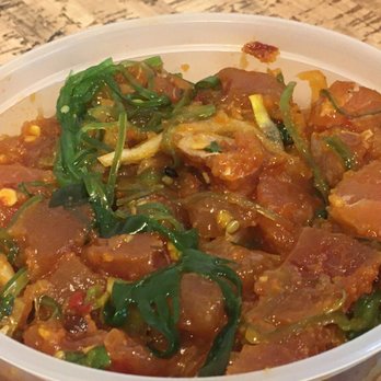 Poke & More Canada - 1/2lb spicy seaweed tuna poke - Hawaiian Near Me - Edmonton, Alberta Poke & More Canada - 1/2lb spicy seaweed tuna poke - Hawaiian Near Me - Edmonton, Alberta
