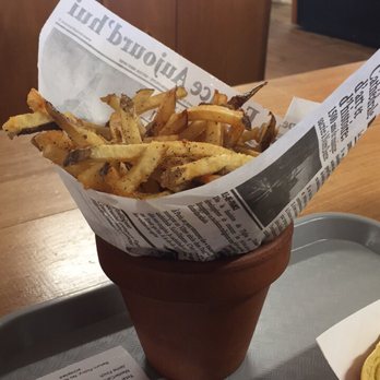 FLX Wienery - The fries were really good! Loved how they put them in a flower pot-very cute and funny! - Beer Bar Near Me - Dundee, New York FLX Wienery - The fries were really good! Loved how they put them in a flower pot-very cute and funny! - Beer Bar Near Me - Dundee, New York