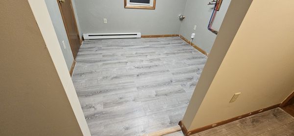 House Re-Floor - I had a relationship with these clients of mine from the past work i have done for them with their mothers home. They were looking into getting the floor redone but didn't know who to call, i stepped up and got one of my guys to help me and we knocked it out in one weekend, new flooring, all baseboards re-finished and all door ways secured. The clients were absolutely blown away from everything that was done in that amount of time. there was even an area in front of the sliding glass door that needed to be re-leveled before flooring was installed, i was happy to take care of that free of charge for them as well. They were happy with the results House Re-Floor - I had a relationship with these clients of mine from the past work i have done for them with their mothers home. They were looking into getting the floor redone but didn't know who to call, i stepped up and got one of my guys to help me and we knocked it out in one weekend, new flooring, all baseboards re-finished and all door ways secured. The clients were absolutely blown away from everything that was done in that amount of time. there was even an area in front of the sliding glass door that needed to be re-leveled before flooring was installed, i was happy to take care of that free of charge for them as well. They were happy with the results