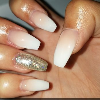 Image Nail Salon - Done by Brandy!! Ombré nails turned out soooo cute and the shape is on point. - Nail Salons Near Me - Tigard, Oregon