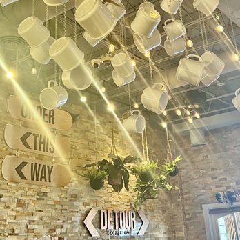 Detour Coffee - A unique chandelier - Coffee & Tea Near Me - Arlington, Virginia Detour Coffee - A unique chandelier - Coffee & Tea Near Me - Arlington, Virginia