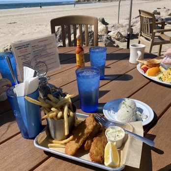 Shoreline Cafe - Fish and chips. The French fries were delicious! Fish was delicious too! - Seafood Near Me - Santa Barbara, California Shoreline Cafe - Fish and chips. The French fries were delicious! Fish was delicious too! - Seafood Near Me - Santa Barbara, California