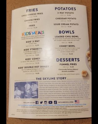 Menu photo 3 Skyline Chili Powell, OH Menu photo 3 Skyline Chili Powell, OH