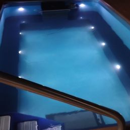 Love the lights in my Endless Pool