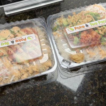 Poke and Tea Factory - Salmon and Spicy Tuna - Poke Near Me - Anaheim, California Poke and Tea Factory - Salmon and Spicy Tuna - Poke Near Me - Anaheim, California