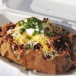 Lion's Bar-B-Q - Baked Potato (served with chopped brisket)