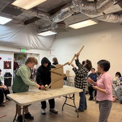 Students created Rube Goldberg machines
