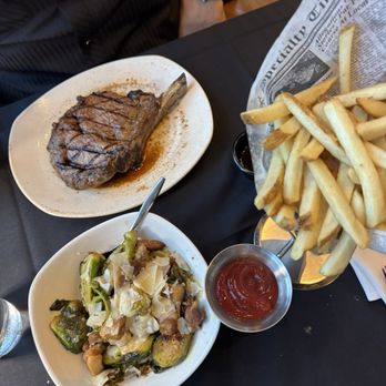 Bowdie's Chophouse - Cowboy ribeye, Brussels & belly, and the truffle fries! - Wine Bars Near Me - Zionsville, Indiana Bowdie's Chophouse - Cowboy ribeye, Brussels & belly, and the truffle fries! - Wine Bars Near Me - Zionsville, Indiana
