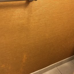 Stained wall covering