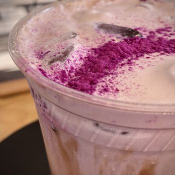 Malaya - Double Ube Latte - Close Up - Coffee & Tea Near Me - Arcadia, California