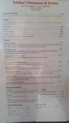 Menu photo 1 Adelina's Restaurant & Bakery Stuart, FL Menu photo 1 Adelina's Restaurant & Bakery Stuart, FL