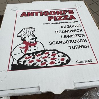 Antigoni’s Pizza - Pizza box - Pizza Near Me - Scarborough, Maine