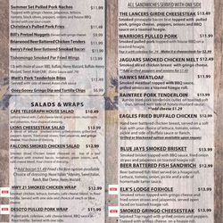 Cafe Smok N Pi - Now Open Tuesdays.  Tuesday-Sunday  11-9.  Here is page 1 of our NEW menu