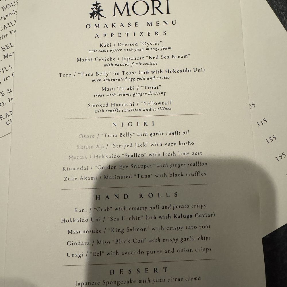 Mori - Sushi Bars Near Me - New York, New York Mori - Sushi Bars Near Me - New York, New York