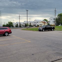 Amtrak - Parking lot looking east
