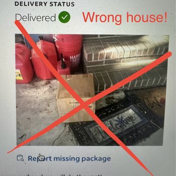FedEx Office Print & Ship Center - Screenshot of where FedEx delivered package (unknown home) - Shipping Centers Near Me - Davie, Florida