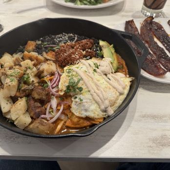 SYRUP - Algonquin - Chilaquiles (Red) with Billion Dollar Bacon - Breakfast & Brunch Near Me - Algonquin, Illinois