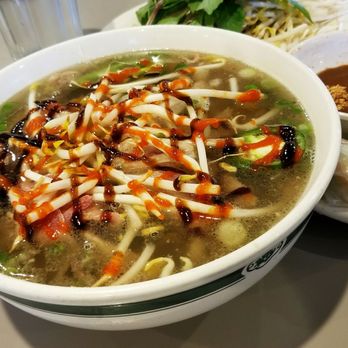 Pho 99 Aurora - Close up of my medium #6 (rare steak and well-done brisket) pho. - Vietnamese Near Me - Aurora, Colorado
