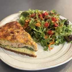 Sacred Ground Cafe - Quiche and salad