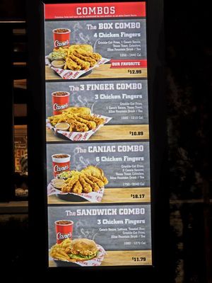 Menu photo 1 Raising Cane's Chicken Fingers Chino, CA Menu photo 1 Raising Cane's Chicken Fingers Chino, CA