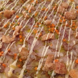 El Pancetas - Carpaccio de manita de cerdo,vinagreta de encurtidos y mayonesa de anchoas ... Muy sorprendente!!!