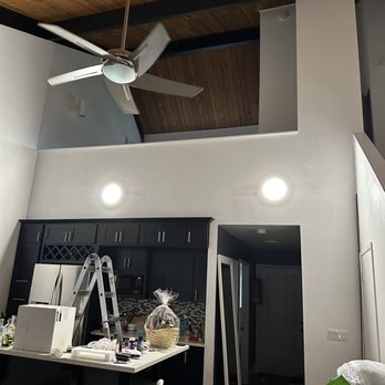Transfer Hands - Kitchen. Change of lighting highlights poor paint job. - General Contractors Near Me