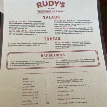 RUDY’S RESTAURANT - Updated March 2025 - 103 Photos & 184 Reviews - 234 ...