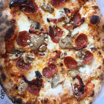 Fire Crust - Sun dried tomatoes burned - Pizza Near Me - Henrietta, New York