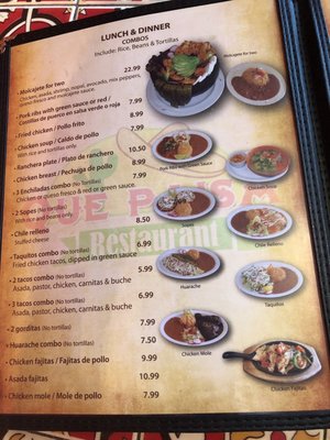 Menu photo 4 Que Paisa Littlerock, CA