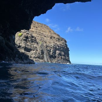Na Pali Experience - Looking out from a cave - Boating Near Me - Kekaha, Hawaii Na Pali Experience - Looking out from a cave - Boating Near Me - Kekaha, Hawaii