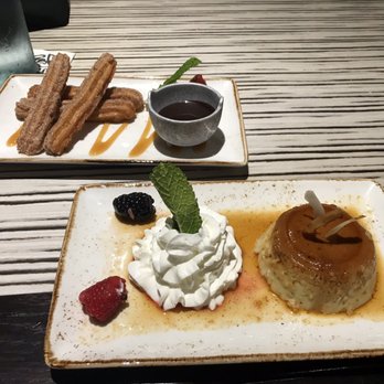Temazcal - Burlington - Churros (raw inside)  Flan ... delicious! - Mexican Near Me - Burlington, Massachusetts