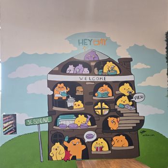 CORE Collective Oregon Eateries - Wall mall inside the dining hall - Food Trucks Near Me - Portland, Oregon