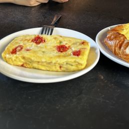 Mango matcha (seasonal), Veggie Crustless Quiche Bite, cream cheese danish Mango matcha (seasonal), Veggie Crustless Quiche Bite, cream cheese danish