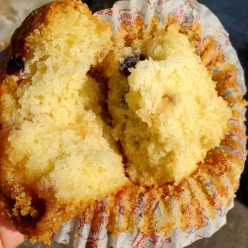 Big Apple Bagels - Double berry muffin. More like double batter. - Sandwiches Near Me - El Dorado Hills, California