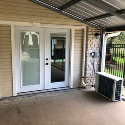 Clark Heating & Air Conditioning - Gree Mini split outdoor unit with copper line set cover