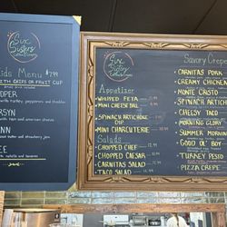 six sisters coffe and crepes - Menu photos