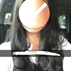 Before and after! About 2-3 inches shorter