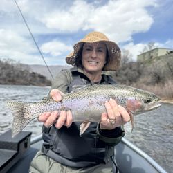 Colorado River Outfitters - My second catch. I dropped the first one overboard. Gripping this one tight.