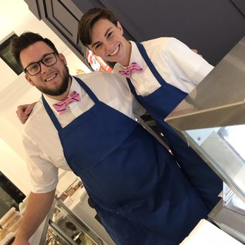 Hersheys Ice Cream Parlor - two men in aprons - Ice Cream & Frozen Yogurt Near Me - Foley, Alabama Hersheys Ice Cream Parlor - two men in aprons - Ice Cream & Frozen Yogurt Near Me - Foley, Alabama