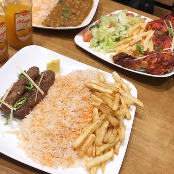 Aunty's Kitchen - Karachi kabab, chicken tikka plate and Channa masala plate which also came with a side of naan with each plate. - Pakistani Near Me - Mississauga, Ontario Aunty's Kitchen - Karachi kabab, chicken tikka plate and Channa masala plate which also came with a side of naan with each plate. - Pakistani Near Me - Mississauga, Ontario