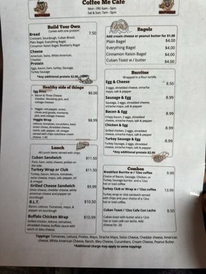 Menu photo 1 CoffeeMe Tampa, FL