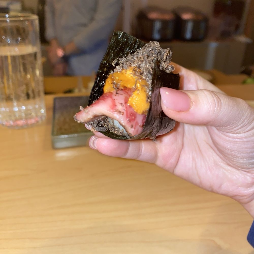 Sushi Koya - Wagyu Uni hand roll - Sushi Bars Near Me - New York, New York Sushi Koya - Wagyu Uni hand roll - Sushi Bars Near Me - New York, New York