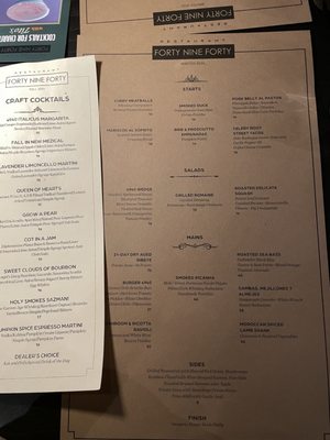 Menu photo 3 Forty Nine Forty Corrales, NM