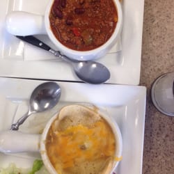 Tom's Family Restaurant - Homemade chilli and French onion soup