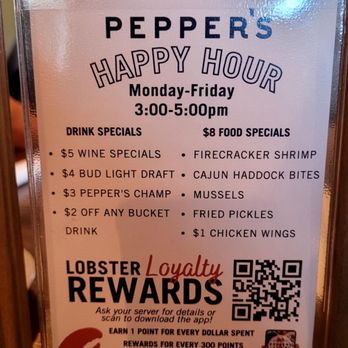Pepper's Landing - Happy Hour menu - Seafood Near Me - Brunswick, Maine Pepper's Landing - Happy Hour menu - Seafood Near Me - Brunswick, Maine