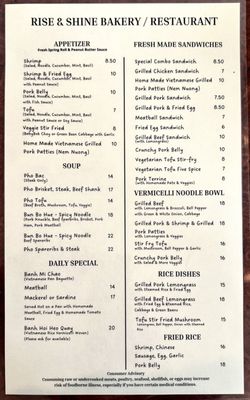 Menu photo 6 Rise & Shine Bakery Edmonds, WA