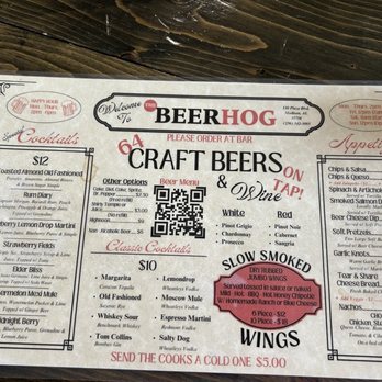The Beer Hog - Menu - Bars Near Me - Madison, Alabama The Beer Hog - Menu - Bars Near Me - Madison, Alabama